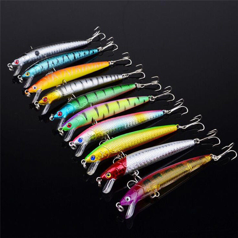 20PCS Fishing Lures Wobbler lure Lot Fishing Lures Plastic Bait Crankbaits Hooks
