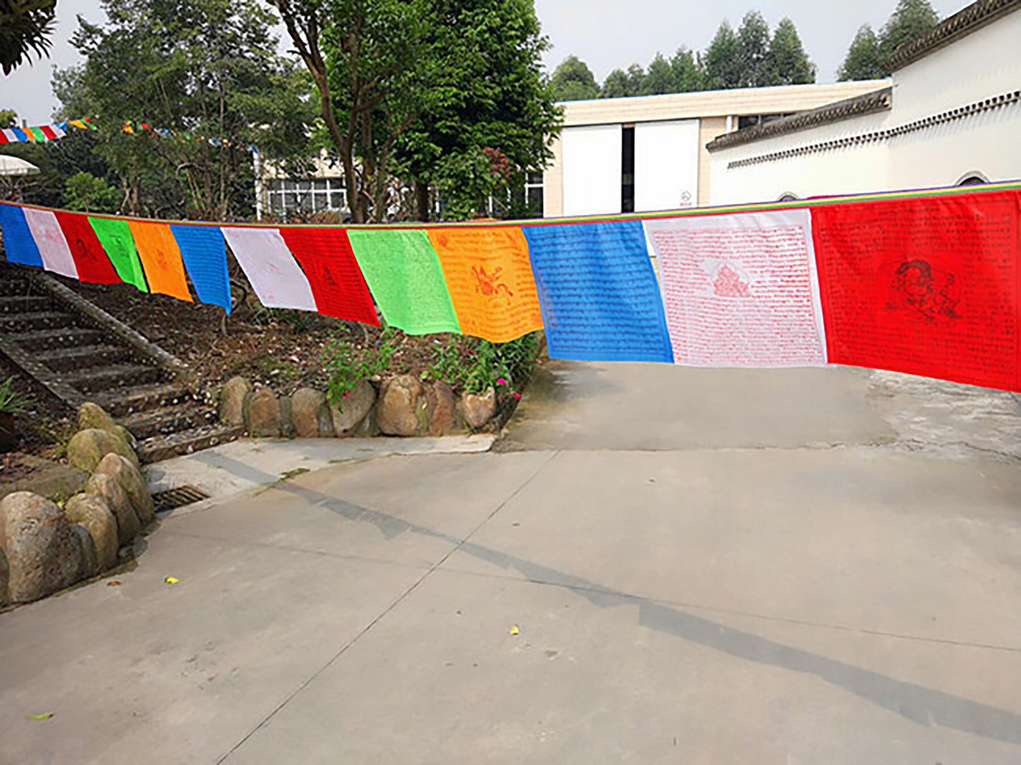Mixed Deity Tibetan Prayer Flags | 14in x 11in | 1 strand of 20 flags,high quality