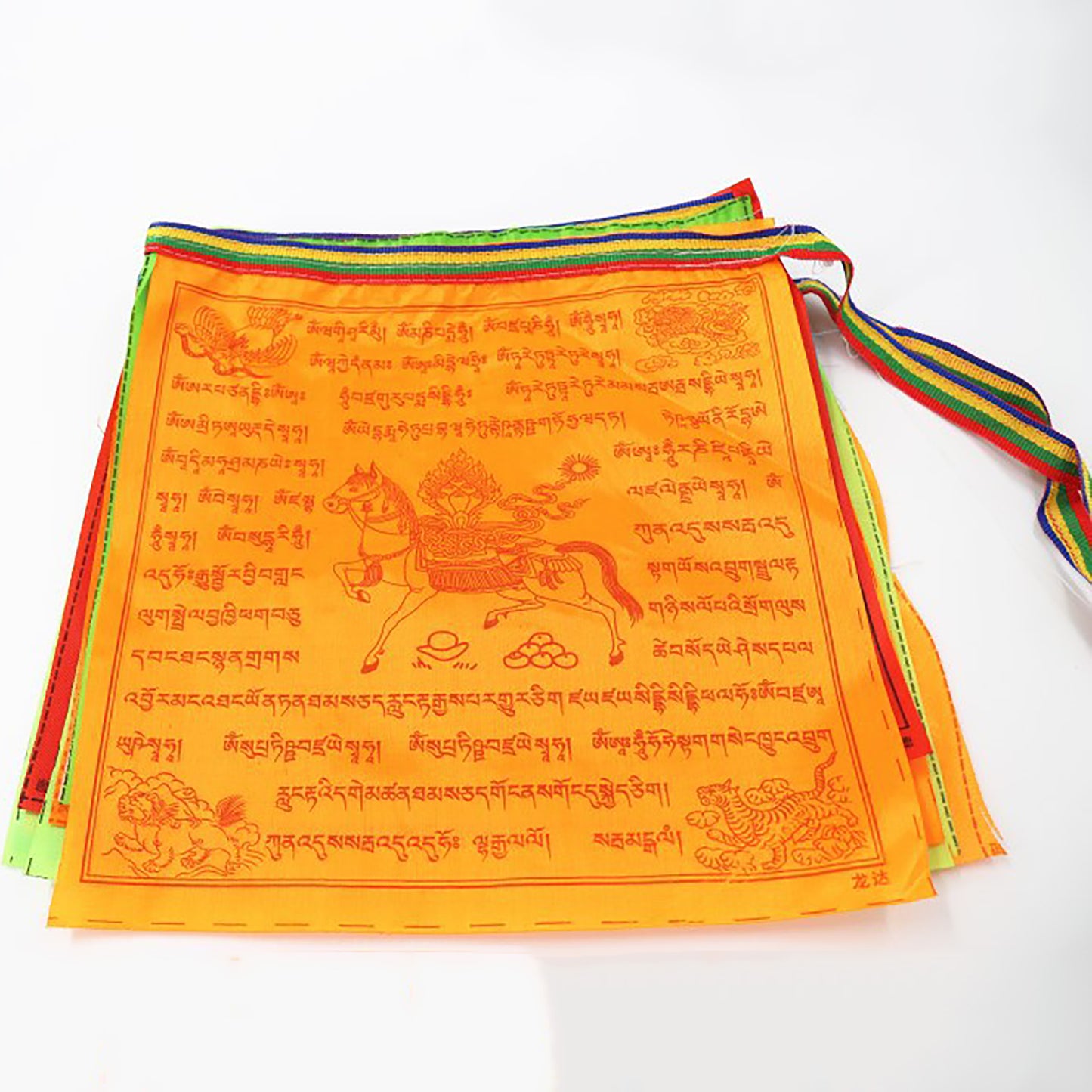 Mixed Deity Tibetan Prayer Flags | 14in x 11in | 1 strand of 20 flags,high quality